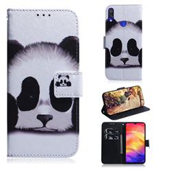 Sleeping Panda PU Leather Wallet Case for Xiaomi Mi Redmi Note 7S