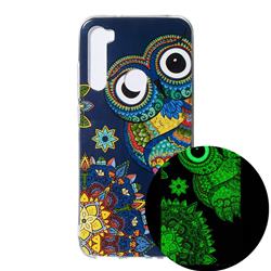 Tribe Owl Noctilucent Soft TPU Back Cover for Mi Xiaomi Redmi Note 8