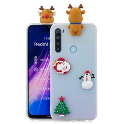 White Elk Christmas Xmax Soft 3D Silicone Case for Mi Xiaomi Redmi Note 8