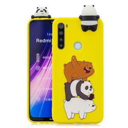 Striped Bear Soft 3D Climbing Doll Soft Case for Mi Xiaomi Redmi Note 8