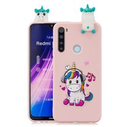 Music Unicorn Soft 3D Climbing Doll Soft Case for Mi Xiaomi Redmi Note 8
