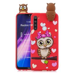 Bow Owl Soft 3D Climbing Doll Soft Case for Mi Xiaomi Redmi Note 8