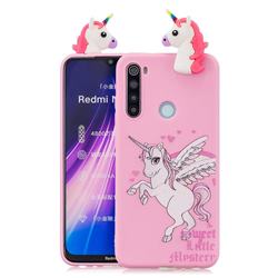 Wings Unicorn Soft 3D Climbing Doll Soft Case for Mi Xiaomi Redmi Note 8