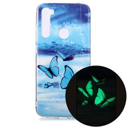 Flying Butterflies Noctilucent Soft TPU Back Cover for Mi Xiaomi Redmi Note 8