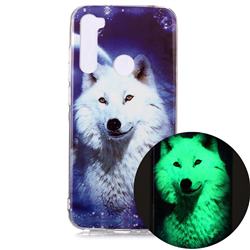 Galaxy Wolf Noctilucent Soft TPU Back Cover for Mi Xiaomi Redmi Note 8