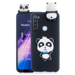 Red Bow Panda Soft 3D Climbing Doll Soft Case for Mi Xiaomi Redmi Note 8