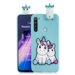 Couple Unicorn Soft 3D Climbing Doll Soft Case for Mi Xiaomi Redmi Note 8