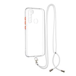 Necklace Cross-body Lanyard Strap Cord Phone Case Cover for Mi Xiaomi Redmi Note 8 - Transparent