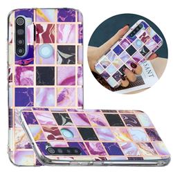 Square Puzzle Painted Marble Electroplating Protective Case for Mi Xiaomi Redmi Note 8