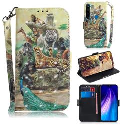 Beast Zoo 3D Painted Leather Wallet Phone Case for Mi Xiaomi Redmi Note 8