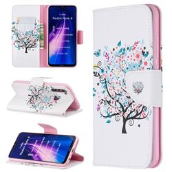 Colorful Tree Leather Wallet Case for Mi Xiaomi Redmi Note 8