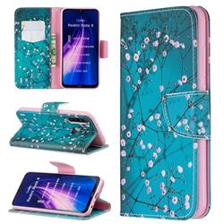 Blue Plum Leather Wallet Case for Mi Xiaomi Redmi Note 8