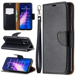 Classic Luxury Litchi Leather Phone Wallet Case for Mi Xiaomi Redmi Note 8 - Black
