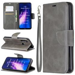 Classic Sheepskin PU Leather Phone Wallet Case for Mi Xiaomi Redmi Note 8 - Gray