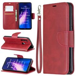 Classic Sheepskin PU Leather Phone Wallet Case for Mi Xiaomi Redmi Note 8 - Red