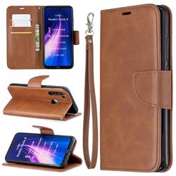 Classic Sheepskin PU Leather Phone Wallet Case for Mi Xiaomi Redmi Note 8 - Brown