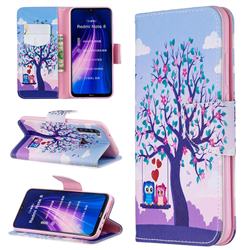 Tree and Owls Leather Wallet Case for Mi Xiaomi Redmi Note 8