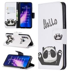 Hello Panda Leather Wallet Case for Mi Xiaomi Redmi Note 8