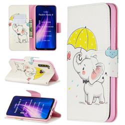Umbrella Elephant Leather Wallet Case for Mi Xiaomi Redmi Note 8