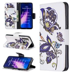 Butterflies and Flowers Leather Wallet Case for Mi Xiaomi Redmi Note 8