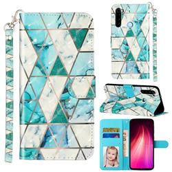 Stitching Marble 3D Leather Phone Holster Wallet Case for Mi Xiaomi Redmi Note 8