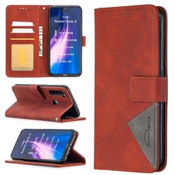 Binfen Color BF05 Prismatic Slim Wallet Flip Cover for Mi Xiaomi Redmi Note 8 - Brown