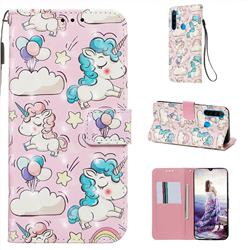 Angel Pony 3D Painted Leather Wallet Case for Mi Xiaomi Redmi Note 8