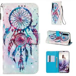ColorDrops Wind Chimes 3D Painted Leather Wallet Case for Mi Xiaomi Redmi Note 8
