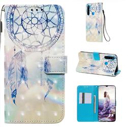 Fantasy Campanula 3D Painted Leather Wallet Case for Mi Xiaomi Redmi Note 8