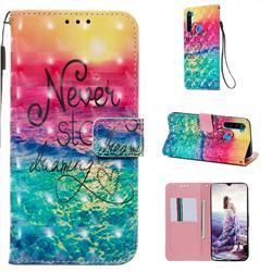 Colorful Dream Catcher 3D Painted Leather Wallet Case for Mi Xiaomi Redmi Note 8
