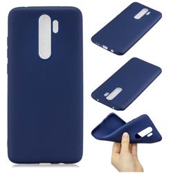 Candy Soft Silicone Protective Phone Case for Mi Xiaomi Redmi Note 8 Pro - Dark Blue