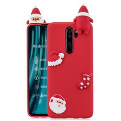 Red Santa Claus Christmas Xmax Soft 3D Silicone Case for Mi Xiaomi Redmi Note 8 Pro