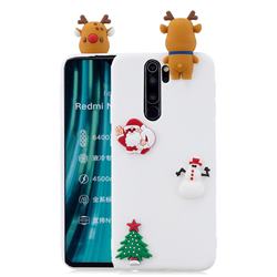 White Elk Christmas Xmax Soft 3D Silicone Case for Mi Xiaomi Redmi Note 8 Pro