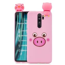 Small Pink Pig Soft 3D Climbing Doll Soft Case for Mi Xiaomi Redmi Note 8 Pro