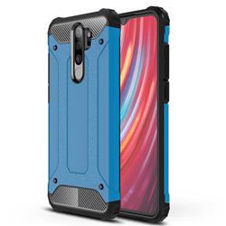 King Kong Armor Premium Shockproof Dual Layer Rugged Hard Cover for Mi Xiaomi Redmi Note 8 Pro - Sky Blue