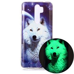 Galaxy Wolf Noctilucent Soft TPU Back Cover for Mi Xiaomi Redmi Note 8 Pro