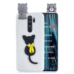 Little Black Cat Soft 3D Climbing Doll Soft Case for Mi Xiaomi Redmi Note 8 Pro