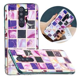 Square Puzzle Painted Marble Electroplating Protective Case for Mi Xiaomi Redmi Note 8 Pro