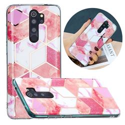 Cherry Glitter Painted Marble Electroplating Protective Case for Mi Xiaomi Redmi Note 8 Pro
