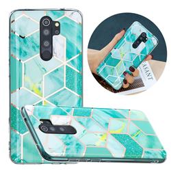 Green Glitter Painted Marble Electroplating Protective Case for Mi Xiaomi Redmi Note 8 Pro