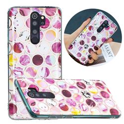 Round Puzzle Painted Marble Electroplating Protective Case for Mi Xiaomi Redmi Note 8 Pro