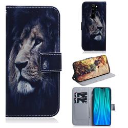 Lion Face PU Leather Wallet Case for Mi Xiaomi Redmi Note 8 Pro
