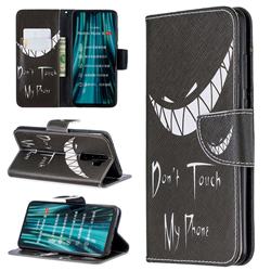 Crooked Grin Leather Wallet Case for Mi Xiaomi Redmi Note 8 Pro