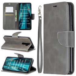 Classic Sheepskin PU Leather Phone Wallet Case for Mi Xiaomi Redmi Note 8 Pro - Gray