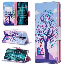 Tree and Owls Leather Wallet Case for Mi Xiaomi Redmi Note 8 Pro