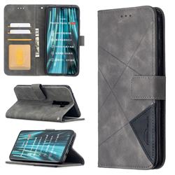 Binfen Color BF05 Prismatic Slim Wallet Flip Cover for Mi Xiaomi Redmi Note 8 Pro - Gray