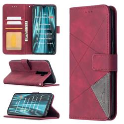 Binfen Color BF05 Prismatic Slim Wallet Flip Cover for Mi Xiaomi Redmi Note 8 Pro - Red