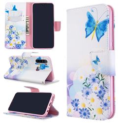 Butterflies Flowers Leather Wallet Case for Mi Xiaomi Redmi Note 8T