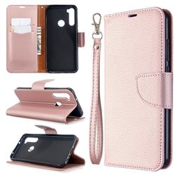 Classic Luxury Litchi Leather Phone Wallet Case for Mi Xiaomi Redmi Note 8T - Golden