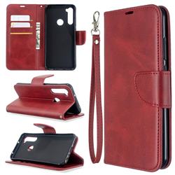 Classic Sheepskin PU Leather Phone Wallet Case for Mi Xiaomi Redmi Note 8T - Red